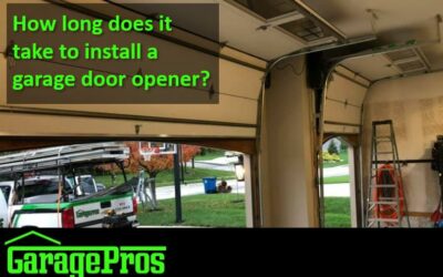 How long does it take to install a garage door opener?