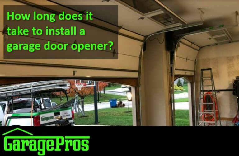 How long does it take to install a garage door opener