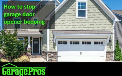 How to stop garage door opener beeping