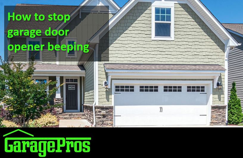 How to stop garage door opener beeping