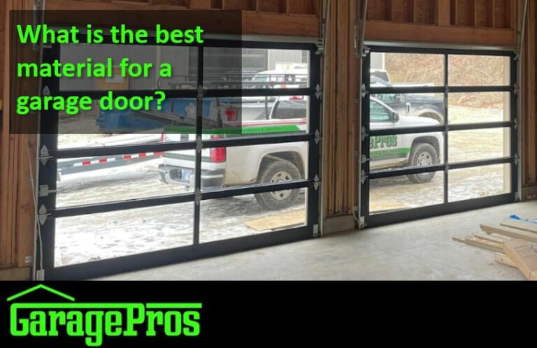 Best material for a garage door