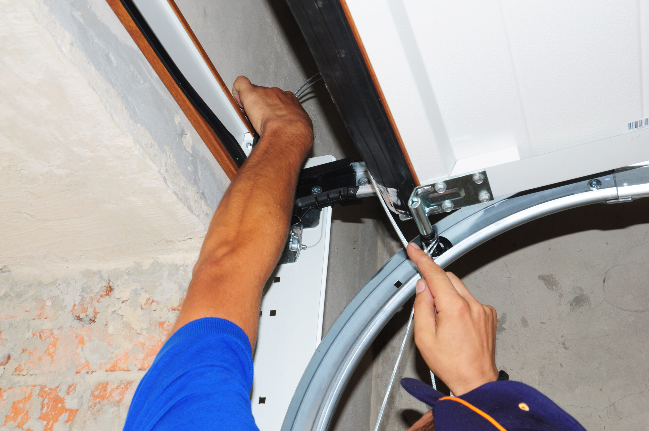 damaged garage door