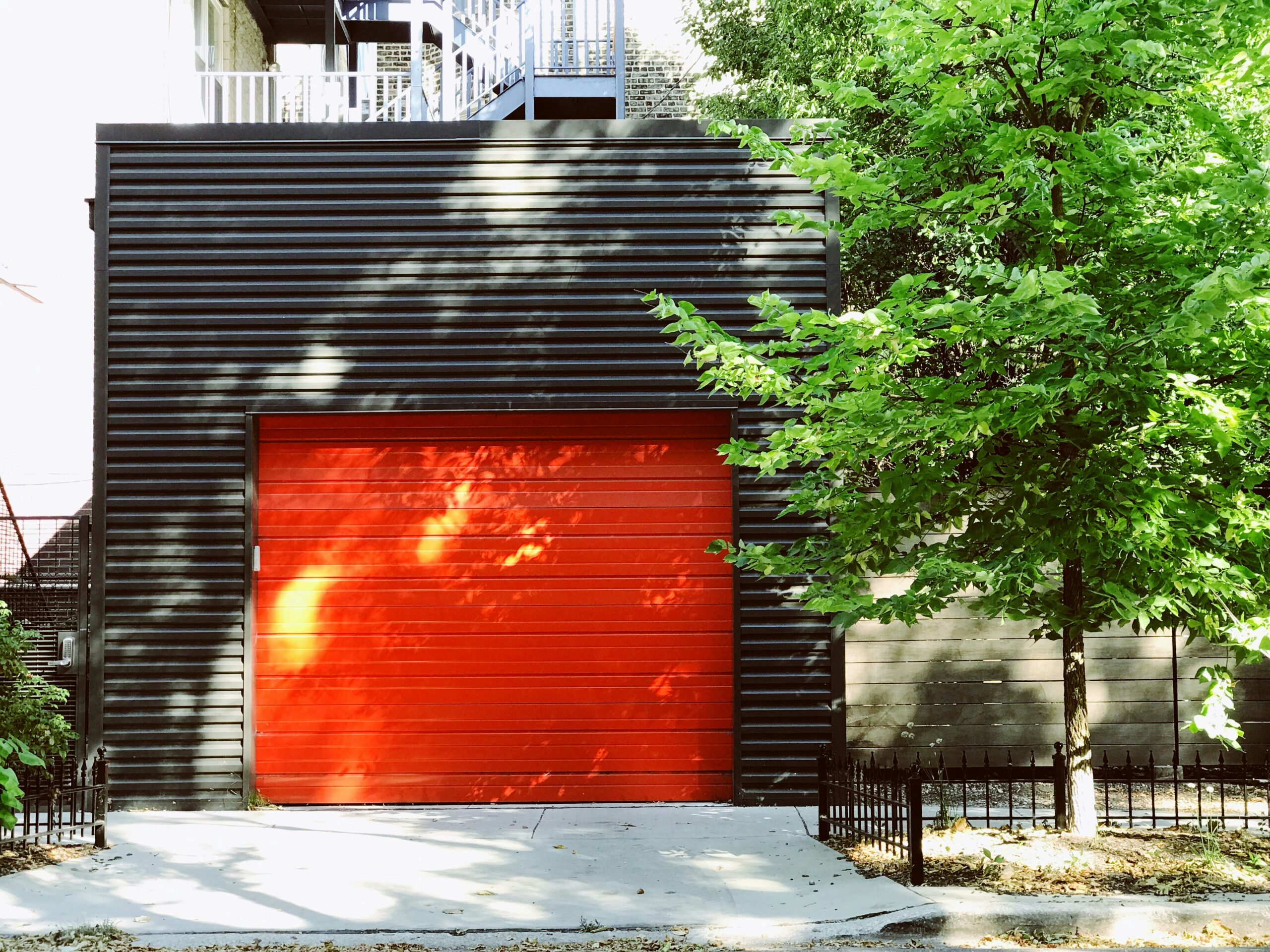 how to open a garage door manually